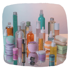 medspa skincare products on display