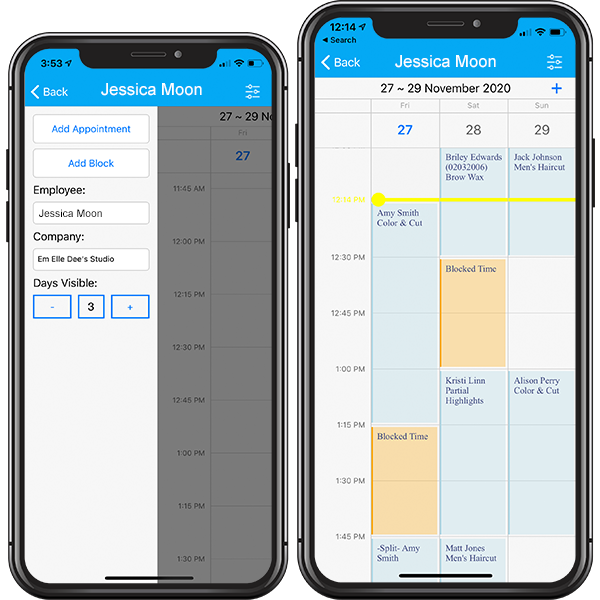 Envision App Schedule 