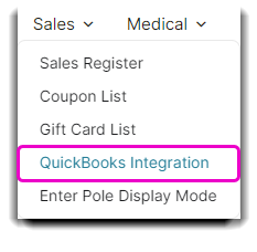 quickbooks dropdown