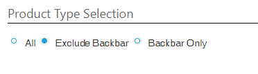 exclude backbar
