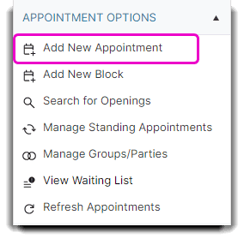 add new appt-1