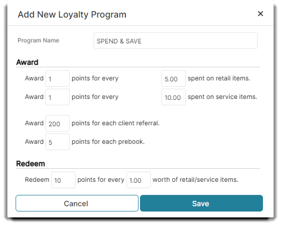 add new loyalty program