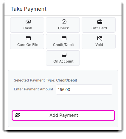 add payment from cc
