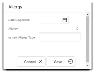 allergy popup