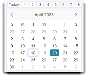calendar month view