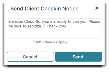 client check in notice