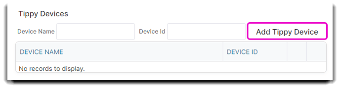 company settings tippy add device