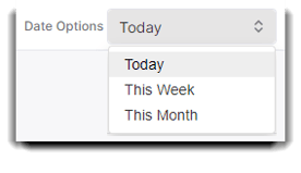 date options dropdown