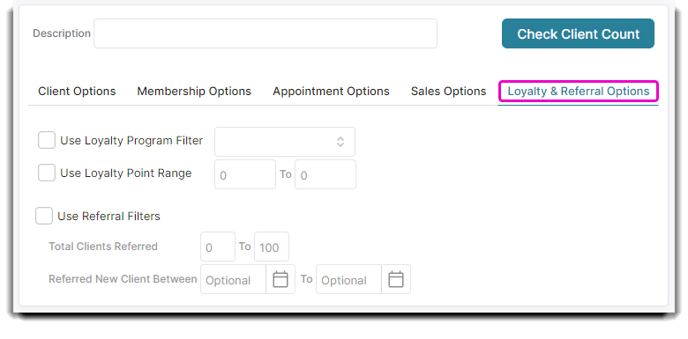dynamic client list loyalty