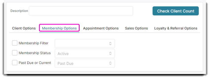 dynamic client list memberships