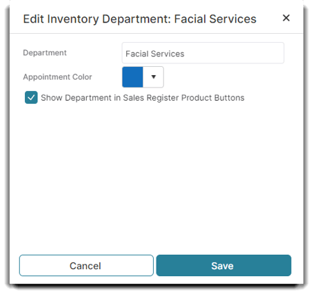 edit inventory depart