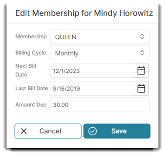 edit membership