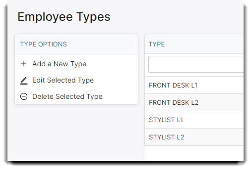 employee type