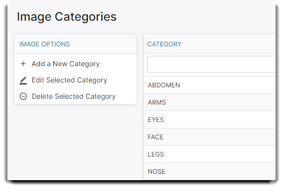 image categories list-1