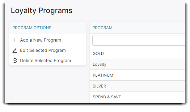 loyalty program list