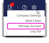 manage account