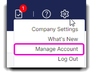 manage account