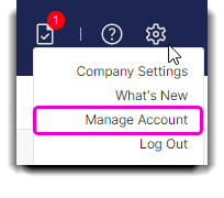 manage account