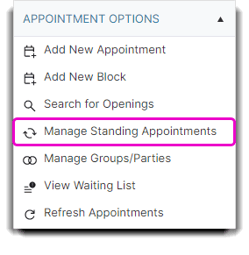 manage standing