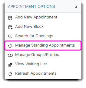 manage standing