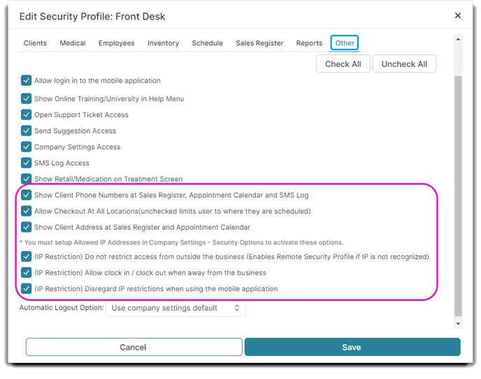 other security profile app