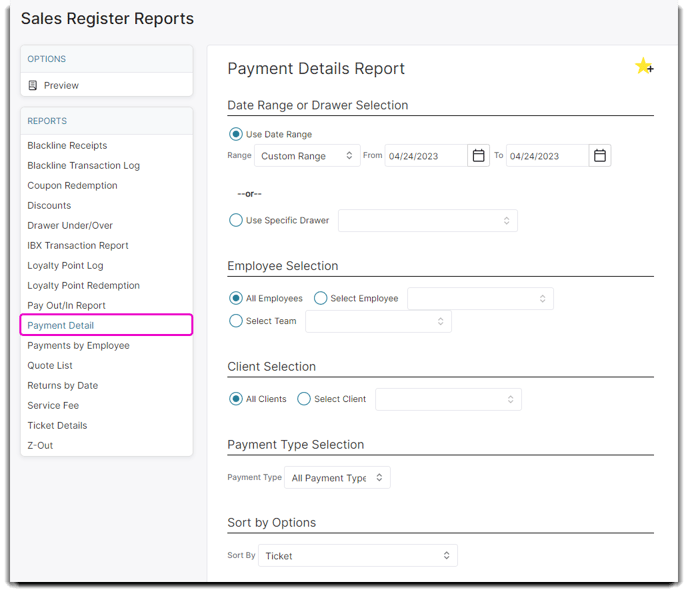 Sales Register Reports