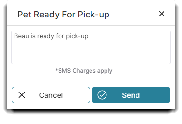 pet ready for pick up