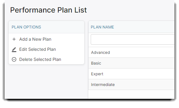 plan list