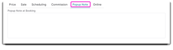 popup note tab service