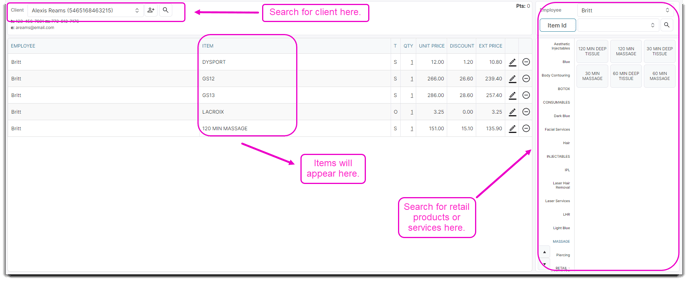 register add items