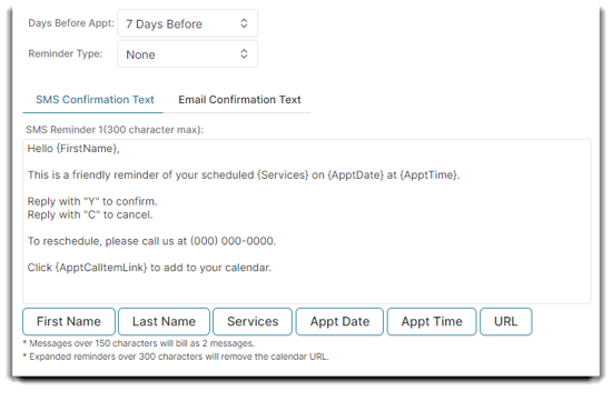 sms confirmation
