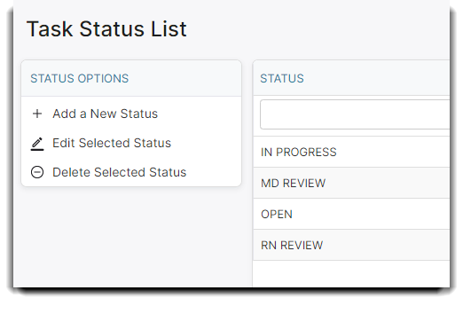 task status list