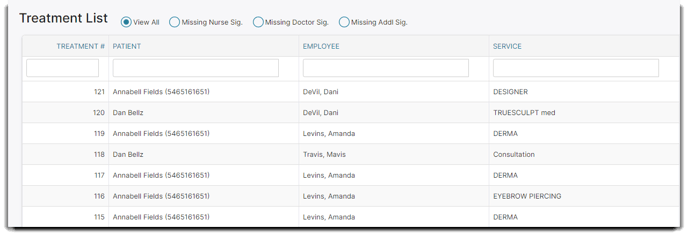 treatment list-1
