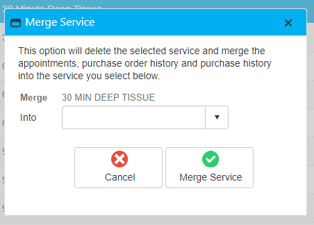 merge service selection